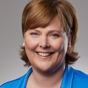 Portrait von Frau Schappin lächelnd